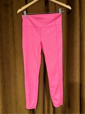 bebe Hot Pink leopard Active Leggings